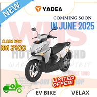 Yadea VELAX VESPA -  Electric Vehicle (EV Bike) Motor Elektrik - Tanpa Fuel Petrol  Top Speed 60+ 