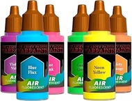 The Army Painter, Air Triads Fluorescents - Airbrush-Ready Paint with 6 x 18 ml Pre-thinned Acrylic 