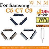 Power button For Samsung Galaxy C5 C7 C9 Pro Power Side Button Keys button on off volume up down but