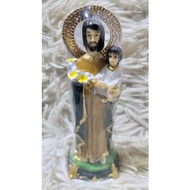 St. Joseph with Child Jesus Mini Statue (Var 2)