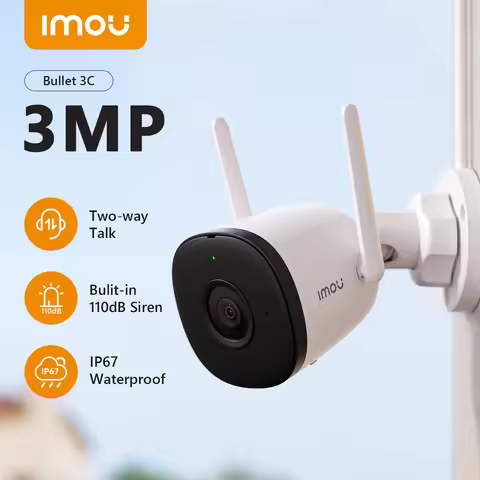 IMOU Bullet 3C 3MP Wifi IP Camera Automatic Tracking AI Human Detection Outdoor Surveillance Securit