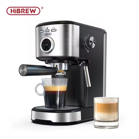 HiBREW Espresso Coffee machine Cafetera Semi Automatic Coffee Maker 20Bar Visual Temperatura H5A