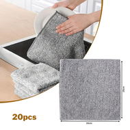 Cleaning Cloth Bamboo Charcoal Fiber Dish Cloth Dish Towel Household Dish Towel Kain Lap Dapur