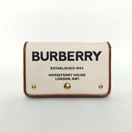 Burberry 棕色牛皮帆布HorseferryHouseLondon印花郵差包18/肩背包