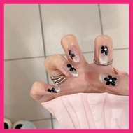 Thai Shop False Nails DD287 Fashion French Style Flash Drill