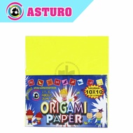 Asturo Origami Paper 10x10cm Single Side Folding Paper (50 Sheets)