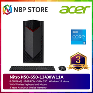 Acer Nitro N50-650-13400W11A Gaming Desktop PC ( i5-13400F 8GB 512GB SSD Intel A380 W11 )