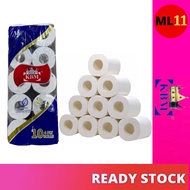 (10 ROLL) KBM 4 PLY Toilet Roll / Toilet Paper / Tissue Roll / Toilet Tissue 厕所纸 厕所卷 厕纸