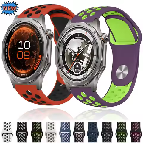 18mm 20mm 22mm Silicone Strap For OPPO Watch X3/S/X3 Mini Breathable Bracelet for Oneplus Watch 4/3/