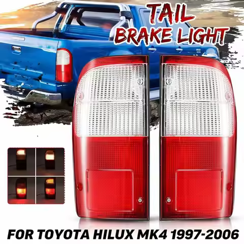 Car Rear Tail Light Taillight Brake Lamp With Wire Harness DRL For Toyota Hilux 4 Mk4 D4D 1997 - 200
