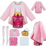 AIUKAKP Donquixote Doflamingo Cosplay Outfit Dress Doflamingo Costume Coat Women Doflamingo Cape Gla