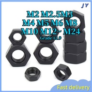 Hex Nut Black Grade 12  Nut / Hex Nut |Hexagon Nut / Hex Nut - M2 M2.5M3 M4 M5 M6 M8 M10 M12~ M24 【Z