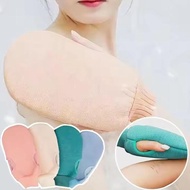 Three-set Bath Towel Bath Towel Strong Mud Rub Gloves Household Double-sided Back Rub Back I8t4