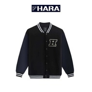 [ส่งฟรี] Hara ฮาร่า ของแท้ เสื้อกันหนาว เสื้อหนาวสไตล์บอมบ์เบอร์ สกรีนลาย Cotton 100% คุณภาพดี ผ้ายืดใส่สบาย