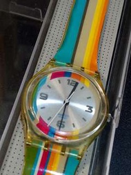 Swatch 2004 雅典奧運紀念錶 手錶 彩虹