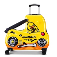 D&amp;Coutdoor  กระเป๋าเดินทาง กระเป๋าเดินทางล้อลากเด็กสามารถขี่ได้ สามารถเป็นของเล่นในตัวได้ กระเป๋าเดินทางสำหรับเด็กๆ