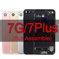 Full assemble Metal Rear Chassis for iP 7 Back Housing Battery Cover for iP 7Plus Pre-installed Butt