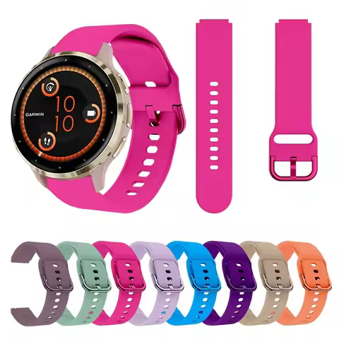 18mm Colorful Waterproof Strap Fit for Garmin Vivomove 3s BB Pink A Girly Touch Replacement Band Sui