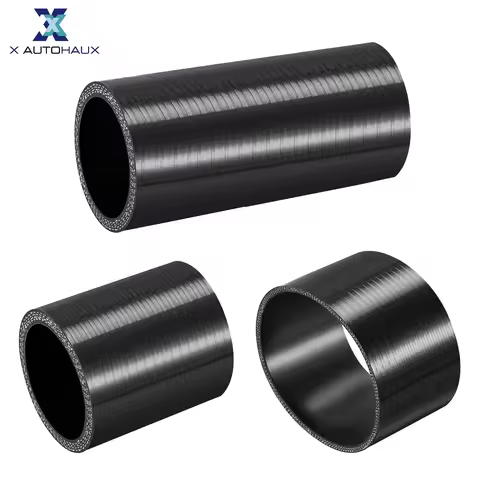 X Autohaux 127mm/102mm/76mm/63mm/38mm/25mm 0.98"-5" ID Reinforced Straight Silicone Coupler Hose Tur