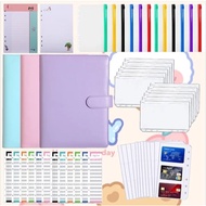 ThirstQuell A6 Binder Planner Notebook–12pcs Cash Envelopes & 6-Hole Binder Zip Folder for Organizer