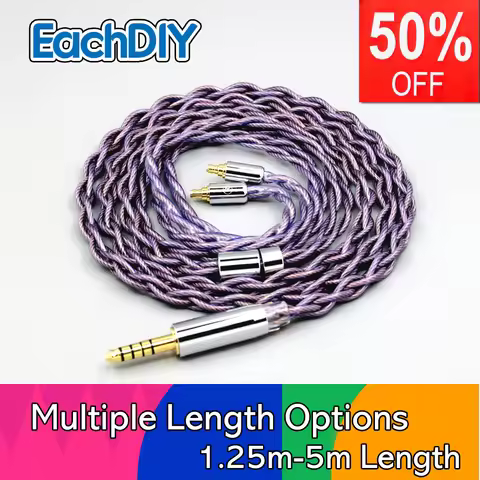 Type2 1.8mm 140 cores litz 7N OCC Headphone Earphone Cable For Sennheiser IE100 IE400 IE500 Pro 4 co