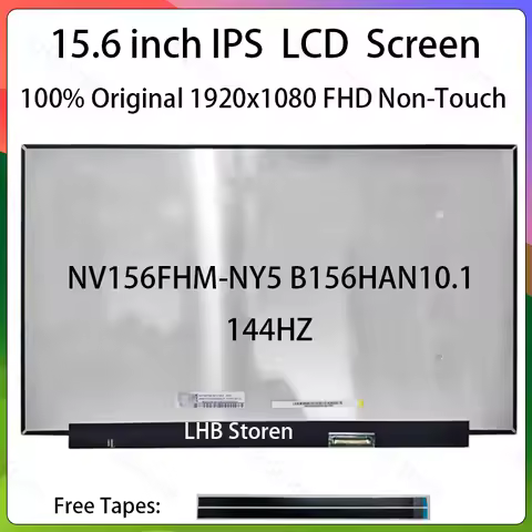 15.6" 144Hz LCD Screen NV156FHM-NY5 B156HAN10.1 For Lenovo Legion 7-15IMH05 C7-15 ideapad Creator 5-
