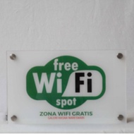 Free Wifi Acrylic, Free Wifi Acrylic Board, Wifi Zone Acrylic Board, Free Wifi Acrylic Board