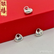 999 Accessories Tuoufu Silver Accessories Handmade Chubby Material Solid DIY Pendant Beaded Sterling