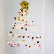 五角星星串裝飾聖誕樹DIY 佈置 Led燈串 星星氣球Merry Christmas XMas