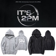 Kpop 2PM 15th Men/Women ZIP Hoodie Design Aid Clothing Same Sweatshirt Unisex Streetwear Jacket Swea