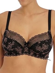 Offbeat Decadence Side Support Underwire Bra (402501),36GG,Black