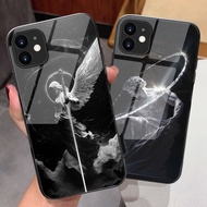 Angel Perseu azrael Glass Phone Case For iPhone 17 Air 16 Pro Max 16e 15 Pro Max 14 13 12 11