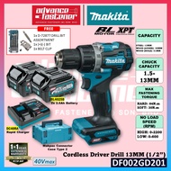 MAKITA DF002GD201 / DF002GA201 / DF002GZ 40Vmax Cordless Driver Drill 13MM (1/2")