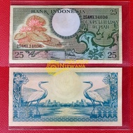 Y4k 25 Rupiah Seri Bunga Teratai 1959 Gress (♫)