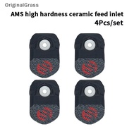 [OriginalGrass] 4Pcs For Bambu AMS Guard Durable Ceramic Inlet Ring Protector 3d Printer Parts For B
