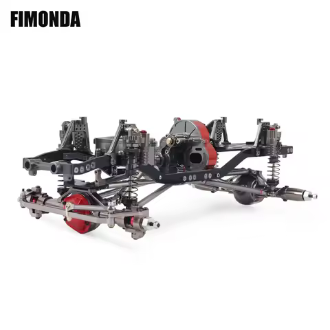 FIMONDA 1/10 RC Crawler Metal Chassis Kit 313mm 12.3" Wheelbase with Metal Transmission Aluminium Ax