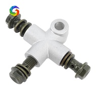GOGOU Hydraulic Brake Adapter, M10 Banjo Bolt  Line Coupling Brake Line Connector, Durable 3 Way Ban