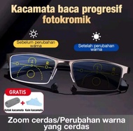 COD Kacamata Double Focus Baca Dan Jalan Lensa Progresif Photocromic/Bluecromic Bisa Di Bawa Baca Da