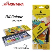 MONTANA TOC-12 PT OIL PAINT 12 COLOR OIL PAINT/