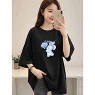 2Y376 [AIYOU] M-5XL T shirt Women's T shirt Clothes Tshirt Blouse T shirt Women Silk T-Shirt Large T
