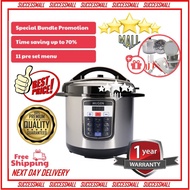 Borong MUGEN Smart Pressure Cooker 6L Non Stick Pot Stainless Steel Inner Pot Free Gifts - Free Ship