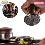JUNE1 Coffee Tamper, Wooden Handle Durable Pressure Hammer, Portable Stainless Steel Base 51/53/58MM