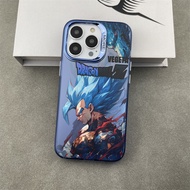 anime Comic characters electroplating hot silver Phone Case For iPhone 15 Pro Max 14 ProMax 13 12 12Pro 11 Shockproof Phone soft border hard case Mobile phone protective case blue