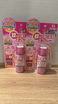 日本 金雞 Kincho 室內防蚊噴霧 200日 45ml  (粉紅色花香味)
