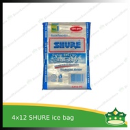 [500 pcs] SHURE plastic ice bag, ice tubig, ice water 4x12 inches