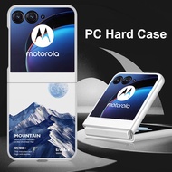 For Motorola Razr 60 Ultra 5G Hard PC Shockproof Protective Case For Razr 50 Ultra HD Painted Cover 