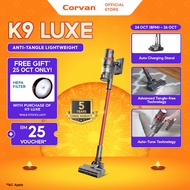 Corvan K9Pro/K9Luxe Cordless Vacuum Cleaner| Auto Dirt Detect| Anti-tangle| 181AW Suction| Pet Hair