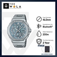 (2 Years Warranty) Casio G-Shock GMC-B2100AD-2A Men Analog-Digital Watch w. Bluetooth Silver Stainle