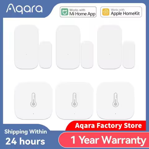 Original Aqara Door Window Sensor Temperature Humidity Sensor Wireless Zigbee Smart Home Kits For Xi