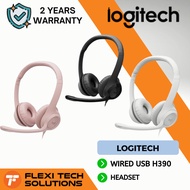 Flexi Tech HEADSET LOGITECH WIRED USB H390 - BLACK/ROSE/WHITE